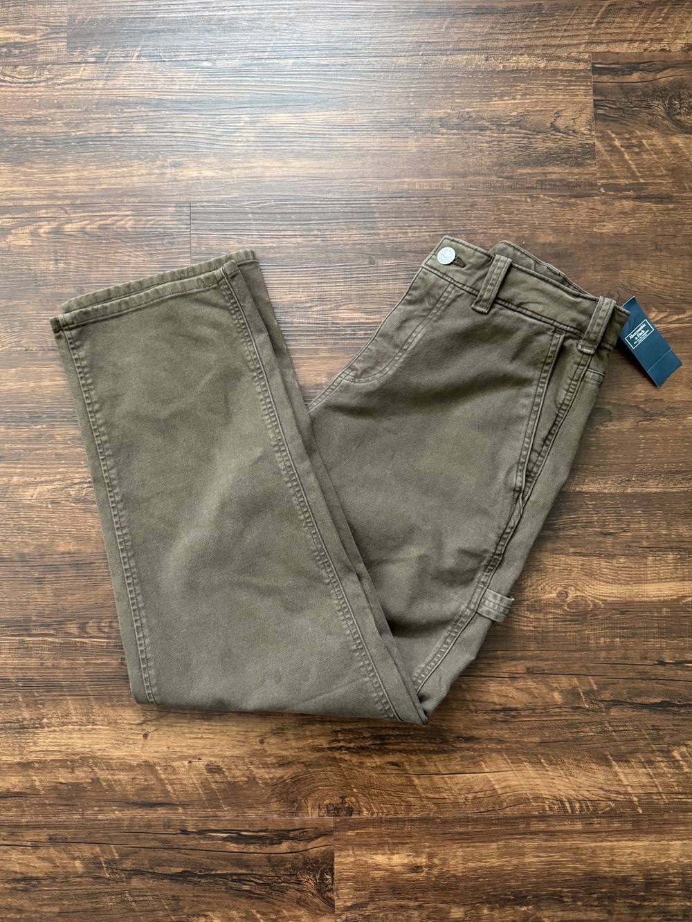 Abercrombie & Fitch Stretch 90s Straight Dark Brown Men’s A&F Jeans 30x30 NWT